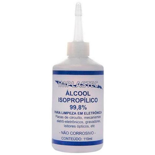 Álcool Isopropílico Isopropanol 500ML 99,8% com Bico Aplicador 